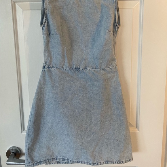 Zara Denim Mini Dress | Backless | Sleevles - Picture 4 of 8